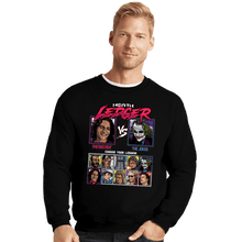 Load image into Gallery viewer, Daily_Deal_Shirts Crewneck Sweater, Unisex / Small / Black Ledger Fighter
