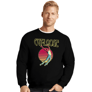 Shirts Crewneck Sweater, Unisex / Small / Black Cut loose