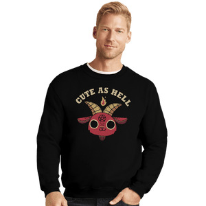 Secret_Shirts Crewneck Sweater, Unisex / Small / Black Cute As Heck
