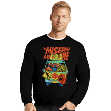 Load image into Gallery viewer, Daily_Deal_Shirts Crewneck Sweater, Unisex / Small / Black The Misery Machine
