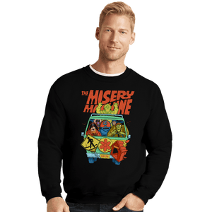 Daily_Deal_Shirts Crewneck Sweater, Unisex / Small / Black The Misery Machine