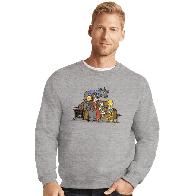 Daily_Deal_Shirts Crewneck Sweater, Unisex / Small / Sports Grey Episode IV - A New Doh'pe