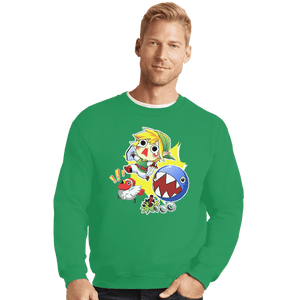Shirts Crewneck Sweater, Unisex / Small / Irish Green Walkies