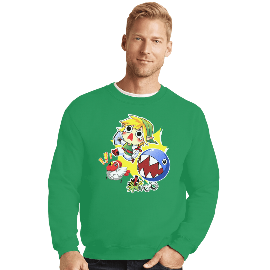 Shirts Crewneck Sweater, Unisex / Small / Irish Green Walkies