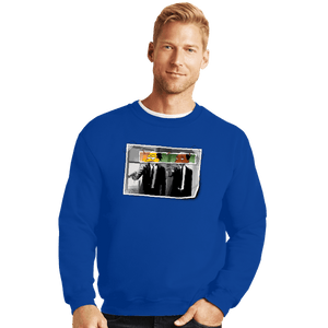 Daily_Deal_Shirts Crewneck Sweater, Unisex / Small / Royal Blue Nuclear Fiction