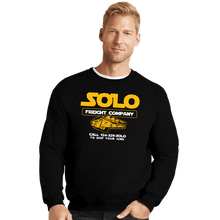Load image into Gallery viewer, Daily_Deal_Shirts Crewneck Sweater, Unisex / Small / Black Solo Freight Co.
