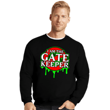 Load image into Gallery viewer, Daily_Deal_Shirts Crewneck Sweater, Unisex / Small / Black The Gatekeeper
