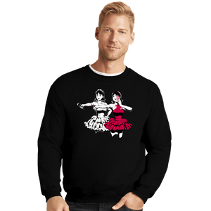 Daily_Deal_Shirts Crewneck Sweater, Unisex / Small / Black Perfect Fiction