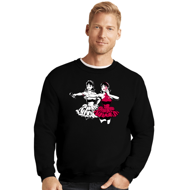 Daily_Deal_Shirts Crewneck Sweater, Unisex / Small / Black Perfect Fiction