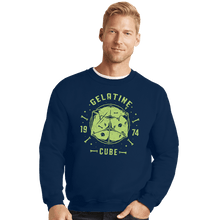 Load image into Gallery viewer, Shirts Crewneck Sweater, Unisex / Small / Navy Gelatine Cube
