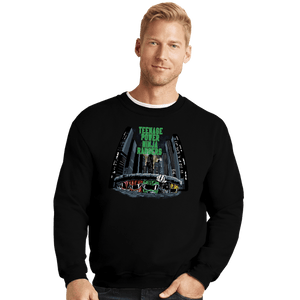Daily_Deal_Shirts Crewneck Sweater, Unisex / Small / Black Teenage Power Ninja Rangers