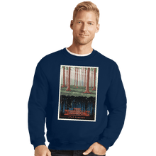 Load image into Gallery viewer, Shirts Crewneck Sweater, Unisex / Small / Navy Visit the Upside Down
