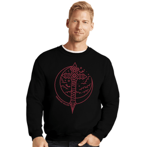 Shirts Crewneck Sweater, Unisex / Small / Black Vampire Killer
