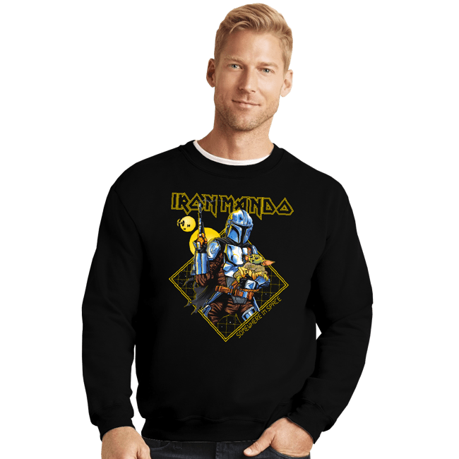 Daily_Deal_Shirts Crewneck Sweater, Unisex / Small / Black Somewhere In Space