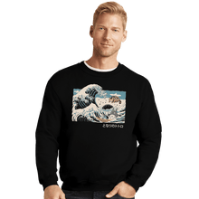 Load image into Gallery viewer, Shirts Crewneck Sweater, Unisex / Small / Black The Great Wave Of Spirits

