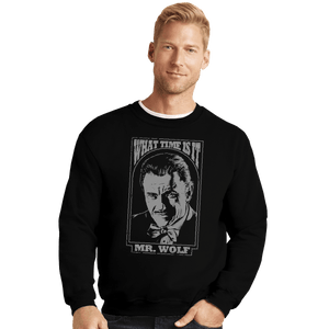 Shirts Crewneck Sweater, Unisex / Small / Black The Wolf