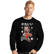 Load image into Gallery viewer, Shirts Crewneck Sweater, Unisex / Small / Black Kawaii Leonard
