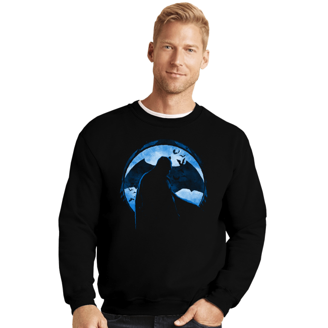 Shirts Crewneck Sweater, Unisex / Small / Black Night Crusader