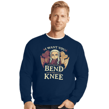 Load image into Gallery viewer, Shirts Pullover Hoodies, Unisex / Small / Navy Bend The Knee
