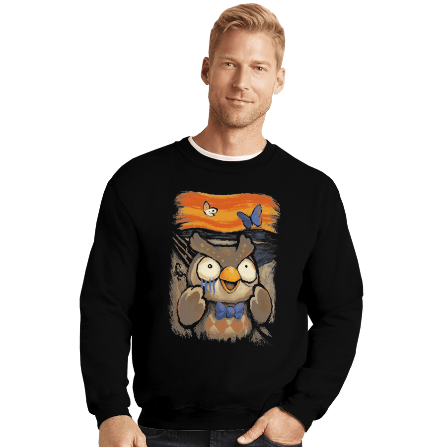 Shirts Crewneck Sweater, Unisex / Small / Black Island Scream