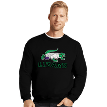 Load image into Gallery viewer, Shirts Crewneck Sweater, Unisex / Small / Black Lizard
