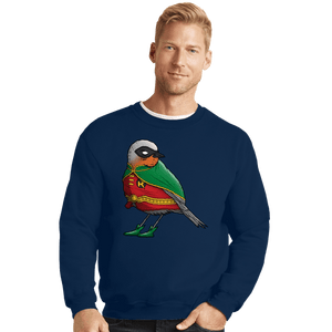 Shirts Crewneck Sweater, Unisex / Small / Navy Bird Wonder