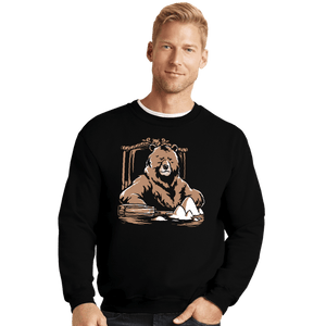 Daily_Deal_Shirts Crewneck Sweater, Unisex / Small / Black Bearface