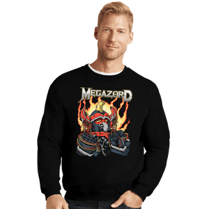 Daily_Deal_Shirts Crewneck Sweater, Unisex / Small / Black Megarobot