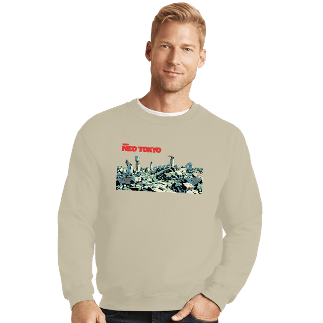 Secret_Shirts Crewneck Sweater, Unisex / Small / Sand Visit Neo Tokyo