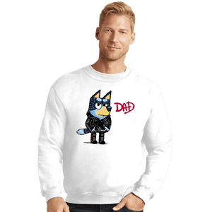 Daily_Deal_Shirts Crewneck Sweater, Unisex / Small / White Dad Album