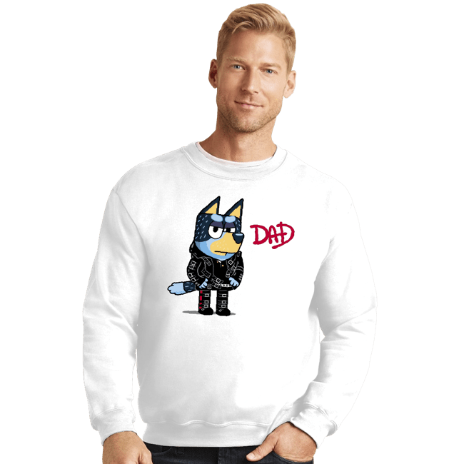 Daily_Deal_Shirts Crewneck Sweater, Unisex / Small / White Dad Album
