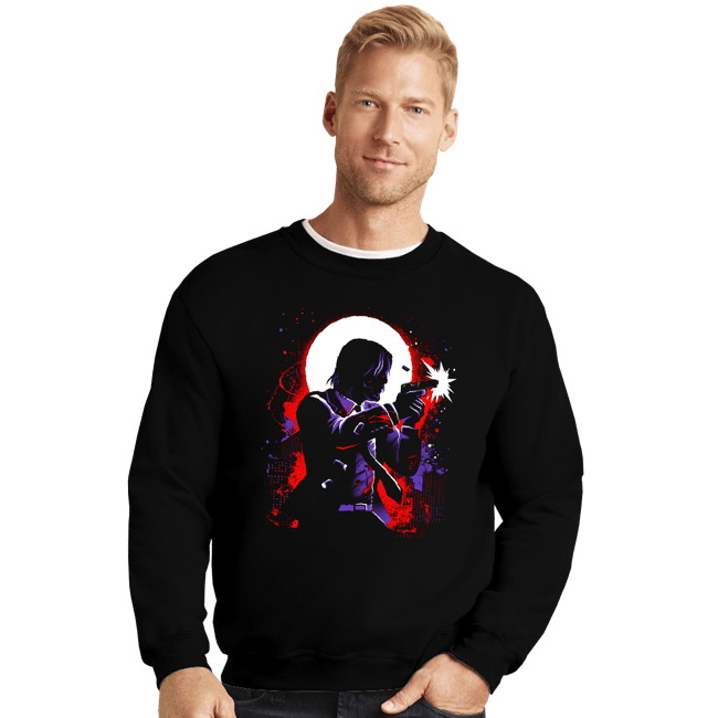 Daily_Deal_Shirts Crewneck Sweater, Unisex / Small / Black Death's Very Emissary