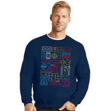 Load image into Gallery viewer, Daily_Deal_Shirts Crewneck Sweater, Unisex / Small / Navy Nostalgic Doodles
