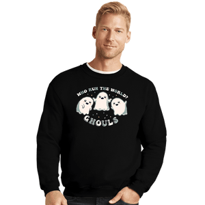 Secret_Shirts Crewneck Sweater, Unisex / Small / Black Ghouls