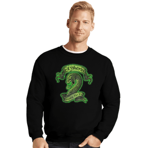 Shirts Crewneck Sweater, Unisex / Small / Black Slytherin
