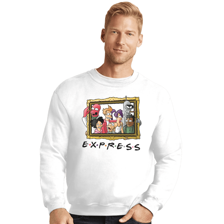 Shirts Crewneck Sweater, Unisex / Small / White Friends Express