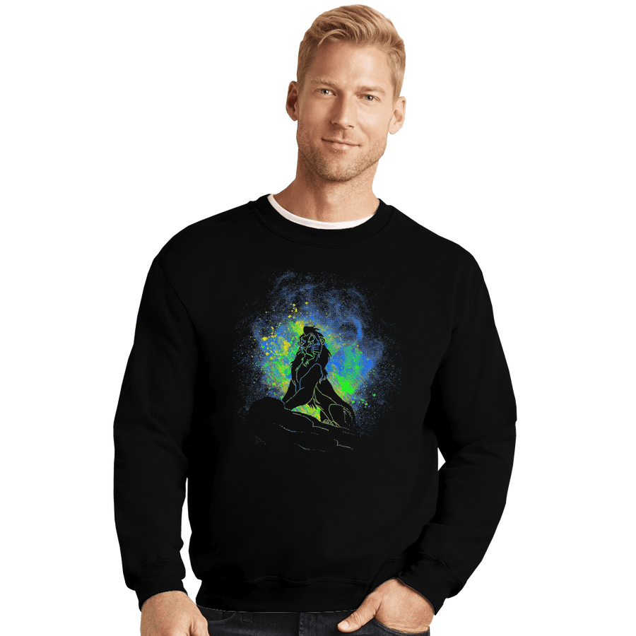 Shirts Crewneck Sweater, Unisex / Small / Black Scar Art