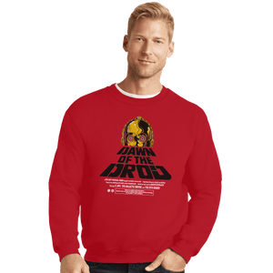 Shirts Crewneck Sweater, Unisex / Small / Red Dawn Of The Droid