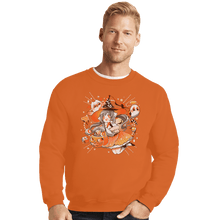 Load image into Gallery viewer, Shirts Crewneck Sweater, Unisex / Small / Red Trick Or Treat Witch
