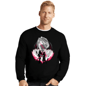 Shirts Crewneck Sweater, Unisex / Small / Black Gunblade Silhouette