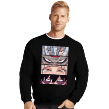 Load image into Gallery viewer, Daily_Deal_Shirts Crewneck Sweater, Unisex / Small / Black MHA Villains Eyes

