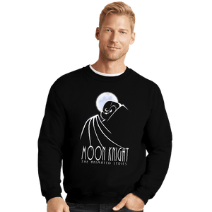 Secret_Shirts Crewneck Sweater, Unisex / Small / Black Moon Knight The Animated Series