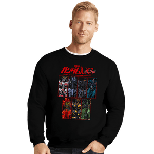 Daily_Deal_Shirts Crewneck Sweater, Unisex / Small / Black Gundam UC