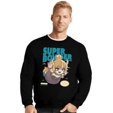 Load image into Gallery viewer, Shirts Crewneck Sweater, Unisex / Small / Black Super Bowsette
