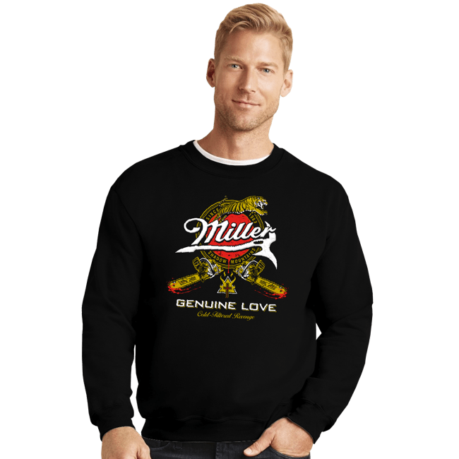 Shirts Crewneck Sweater, Unisex / Small / Black Miller Red