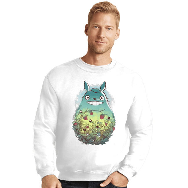 Shirts Crewneck Sweater, Unisex / Small / White Inside Forest