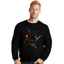 Load image into Gallery viewer, Daily_Deal_Shirts Crewneck Sweater, Unisex / Small / Black Mortal Fighters
