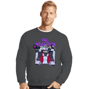 Secret_Shirts Crewneck Sweater, Unisex / Small / Charcoal Hail Megatron