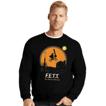 Load image into Gallery viewer, Shirts Crewneck Sweater, Unisex / Small / Black F.E.T.T. The Bounty Hunter
