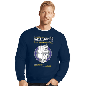 Daily_Deal_Shirts Crewneck Sweater, Unisex / Small / Navy Gonk Manual